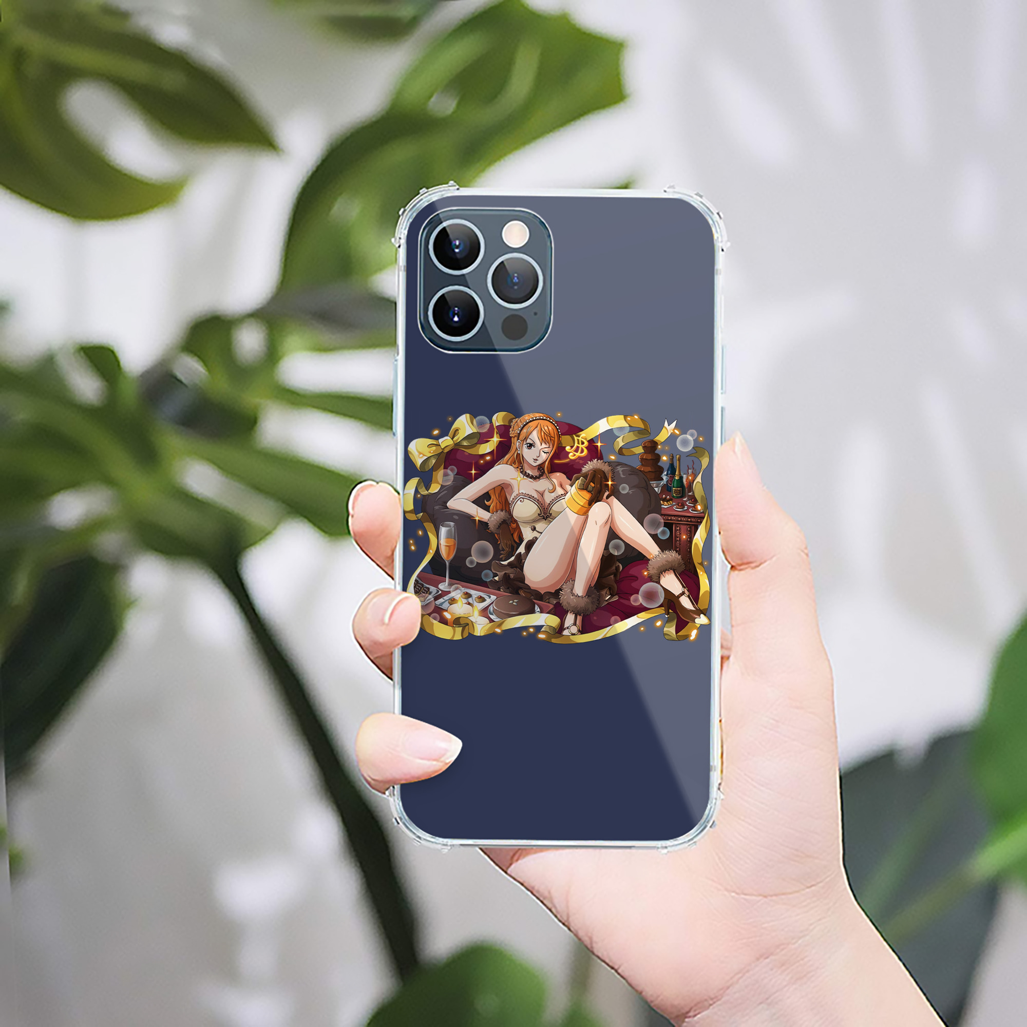 （画像用） ワンピース ナミ ONE PIECE Nami 【iPhone 12シリーズ対応】透明スマホケース（クリアソフトケース）